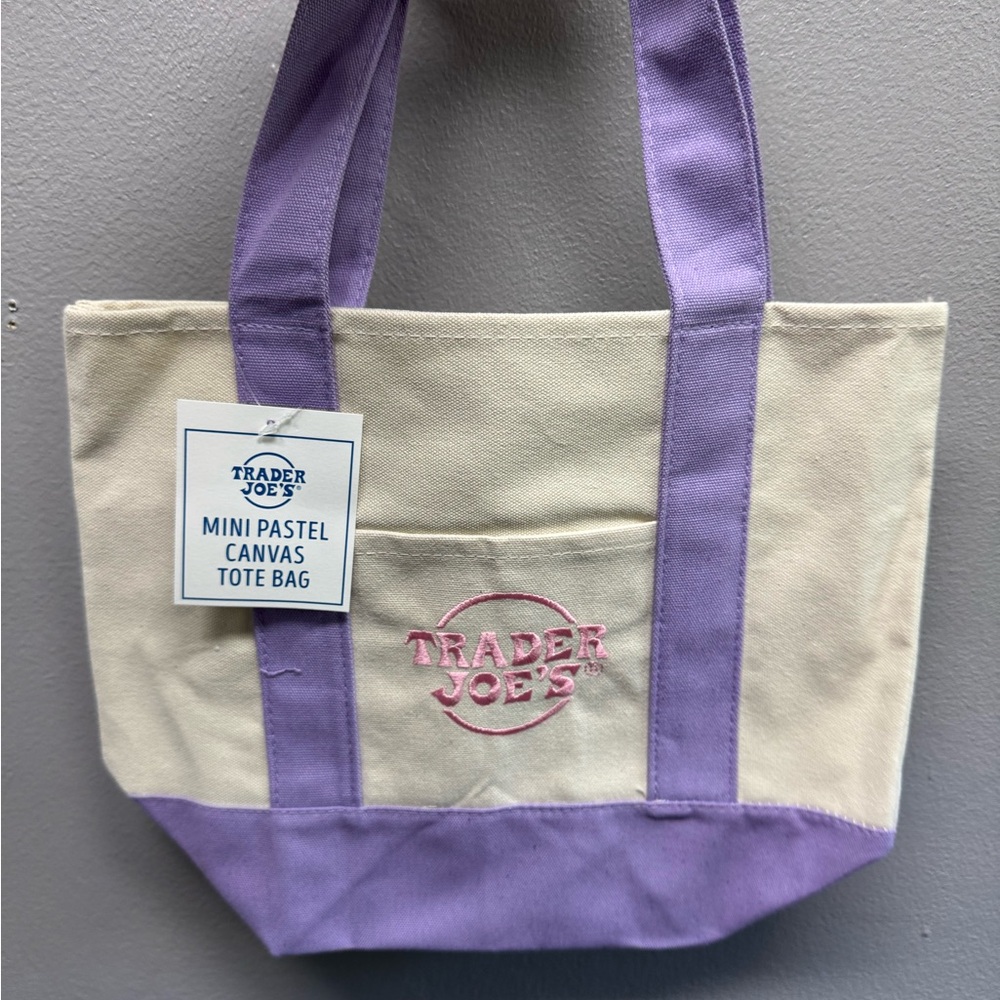 Canvas Trader Joe’s Mini Tote Bag